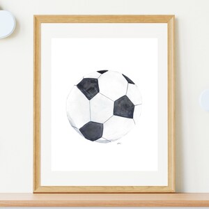 Baby Boy Nursery Decor | Soccer Watercolor Nursery Art | Nursery Wall Art Boy | Sports Nursery Decor | Boy Nursery Wall Art Prints