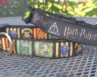 Harry Potter inspired dog collar-several sizes!