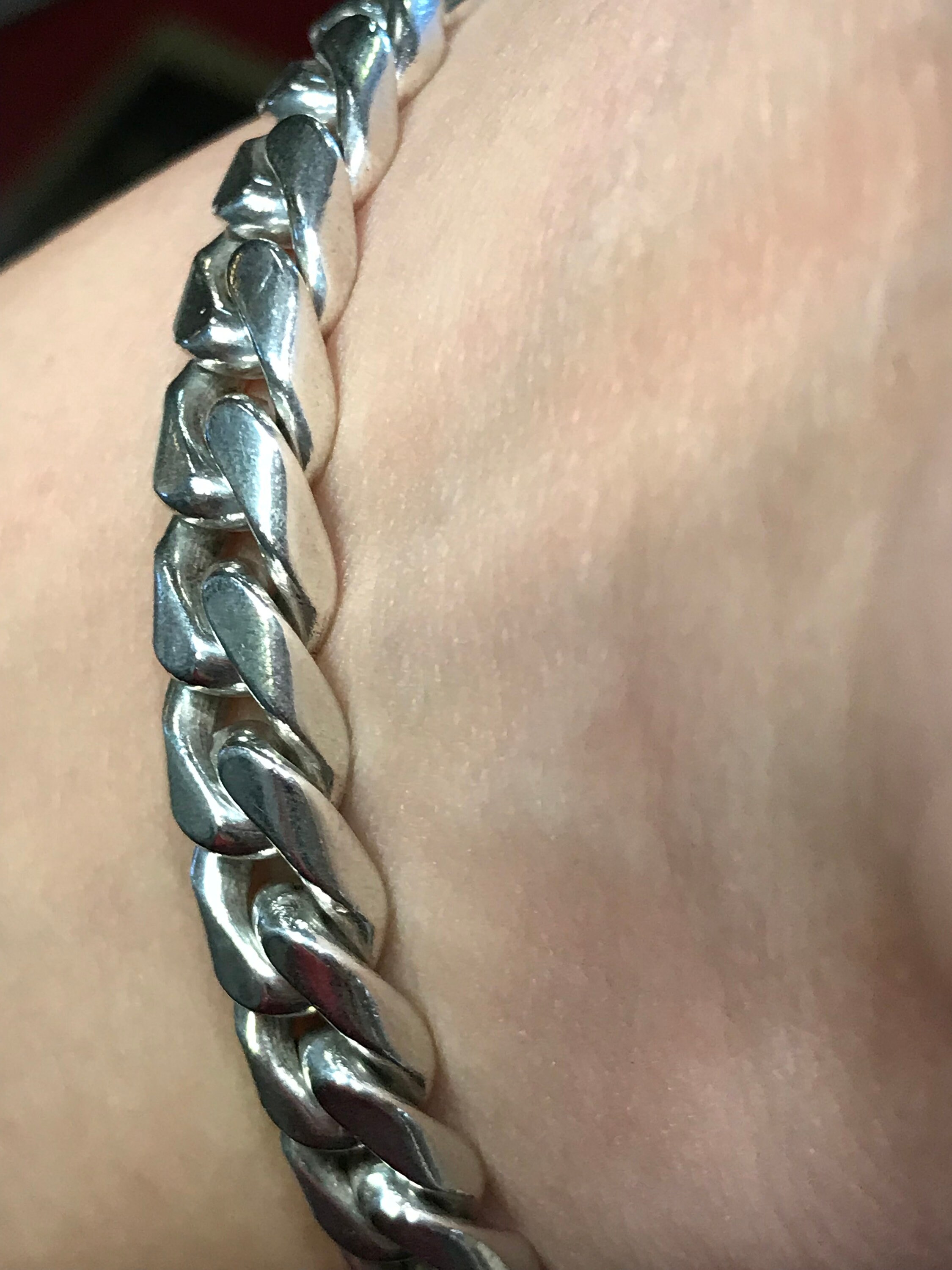 CUBAN LINK Heavy Sterling Silver Mexico 9.5 Bracelet Etsy