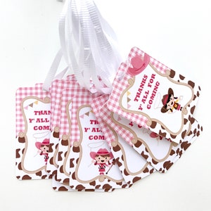 Cowgirl Thank You Tags | Cowgirl Tags | Cowgirl Party Favors | Cowgirl  Party | Cowgirl Birthday | Cowgirl Party Supplies | Cowgirl Circles