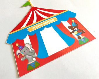 Circus Invitation | Carnival Invitation | Circus Themed Party | Circus Party | Circus Birthday | Carnival Party | Carnival Birthday Big Top