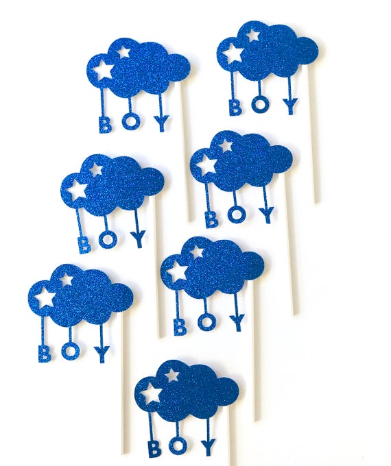 It S A Boy Cupcake Toppers Baby Shower Image 0