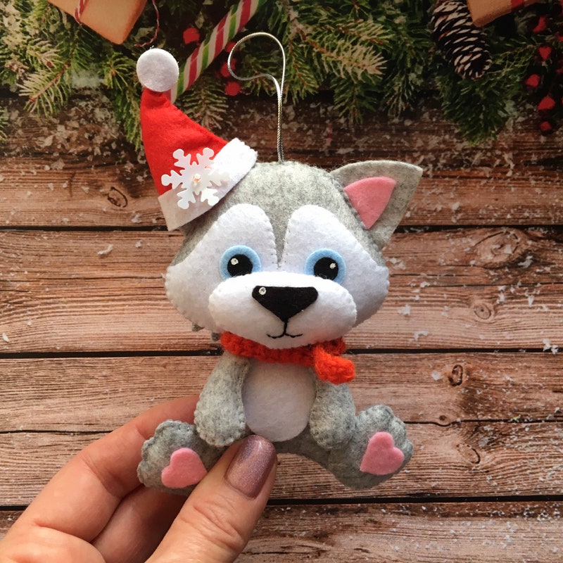 Felt wolf etsy