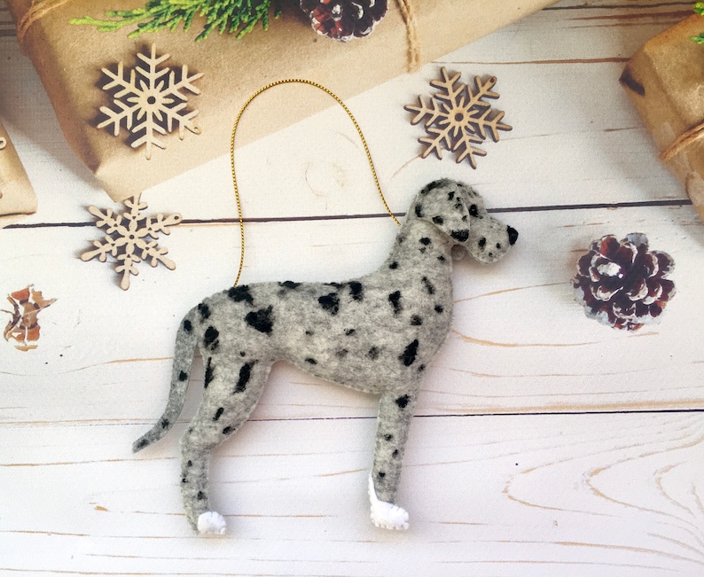 Great Dane Personalized Dog Christmas Ornament-great Dane - Etsy UK