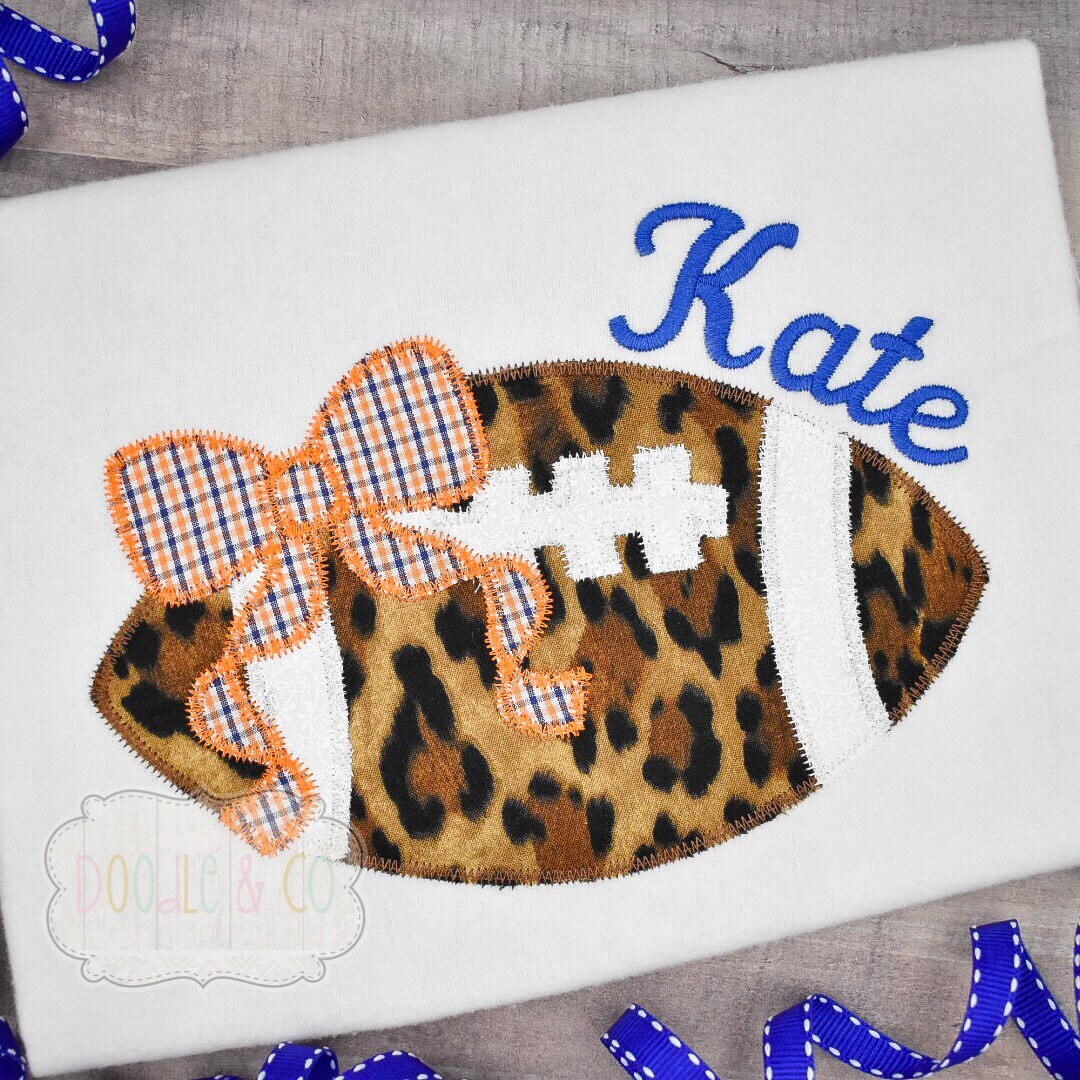 Girl Football Shirt With Personalized Name Game Day Football Etsy