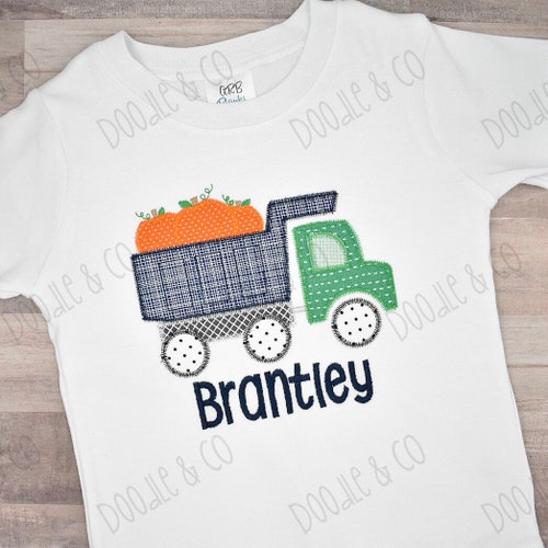 Toddler Boy Pumpkin Shirt Pumpkin Truck Tshirt Boy Fall Etsy