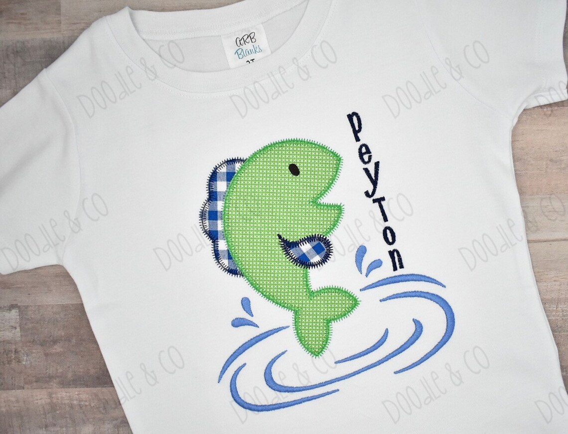 Personalized Boy Fishing Shirt Summer Vacation Shirt Etsy