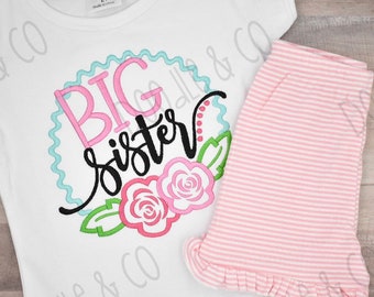 Big sister shirt, pregnancy announcement, pregnancy reveal, sibling shirt, sibling shirt set, big sister to be, girls shirt, toddler girls