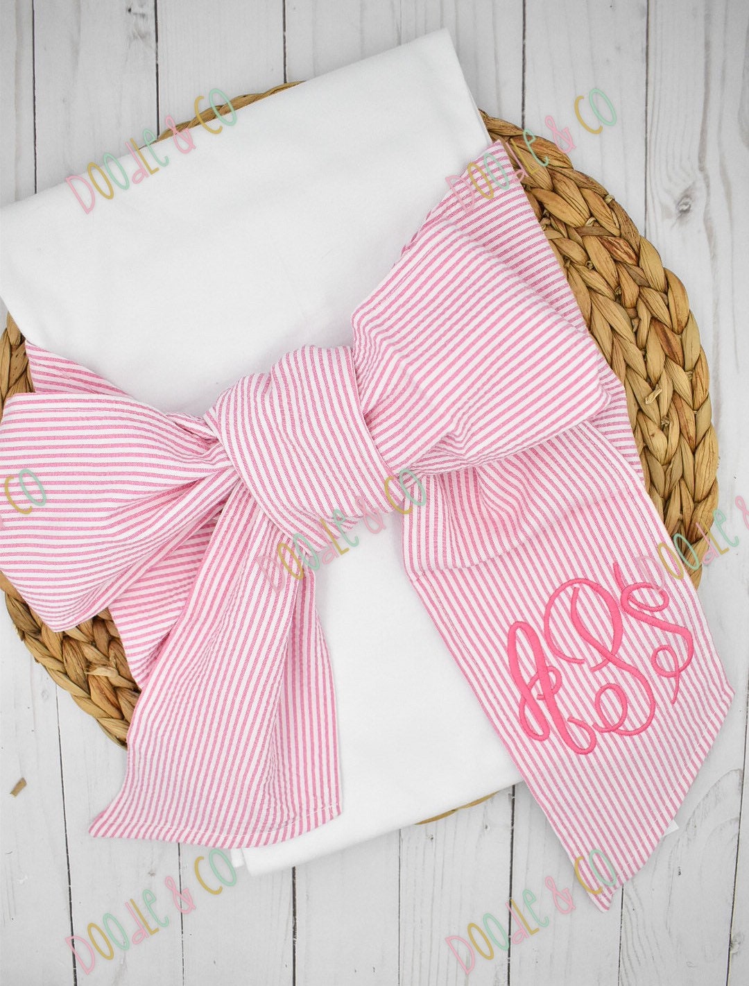Newborn Baby Swaddle Blanket With Monogram Personalized Baby Etsy