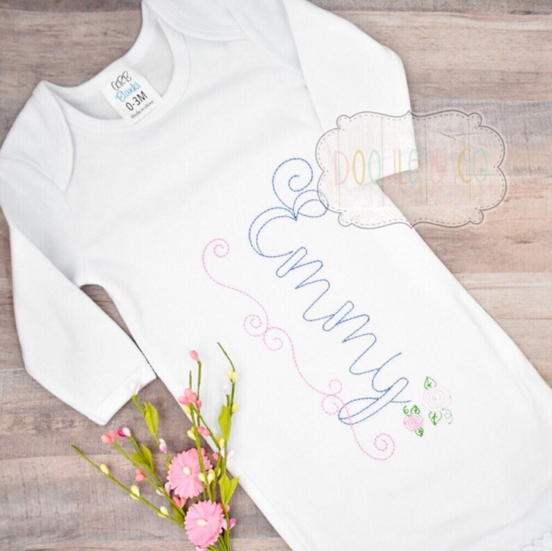Newborn gown vintage embroidered baby gown baby girl coming Etsy