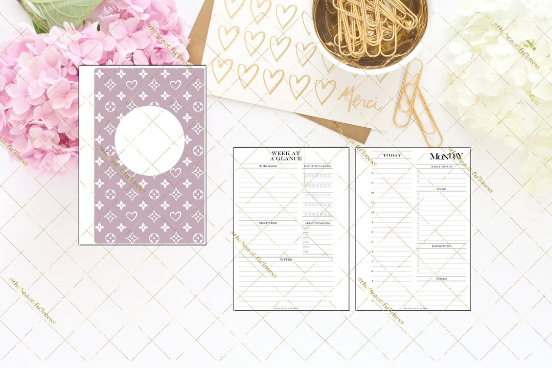 Daily A5 Planner Printable Inserts // Printable Inserts // A5 Planner ...