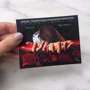 Repent Sticker