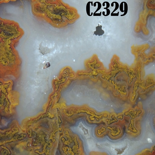 Big Diggin NM Plume Agate slab with Druzy C2329 5.4oz  3.5 x 4 x 7mm thick , Lapidary