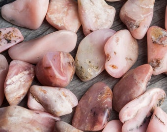 Pink Opal | Rose Opal | Pink Opal Stones | Tumbled Stones | Healing Crystals and Stones