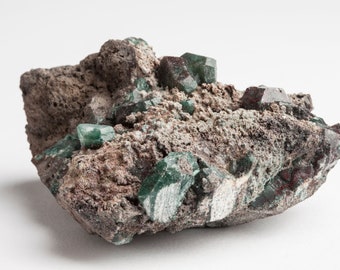 Green Apophyllite on Matrix |  Apophyllite | Apophyllite Crystal | Apophyllite Cluster | Raw Stone | Healing Crystals and Stones | APOH01