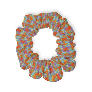 Scrunchie, Summer Hair accessories Scrunchies, Ponytail Holder, Silk Hair Tie, Handmade Scrunchies for Hair, Hair scrunchie Set for Women