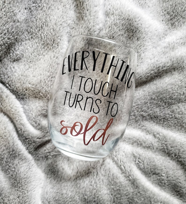 Realtor Gift Realtor Wine Glass Realtor Closing Gift Real Etsy