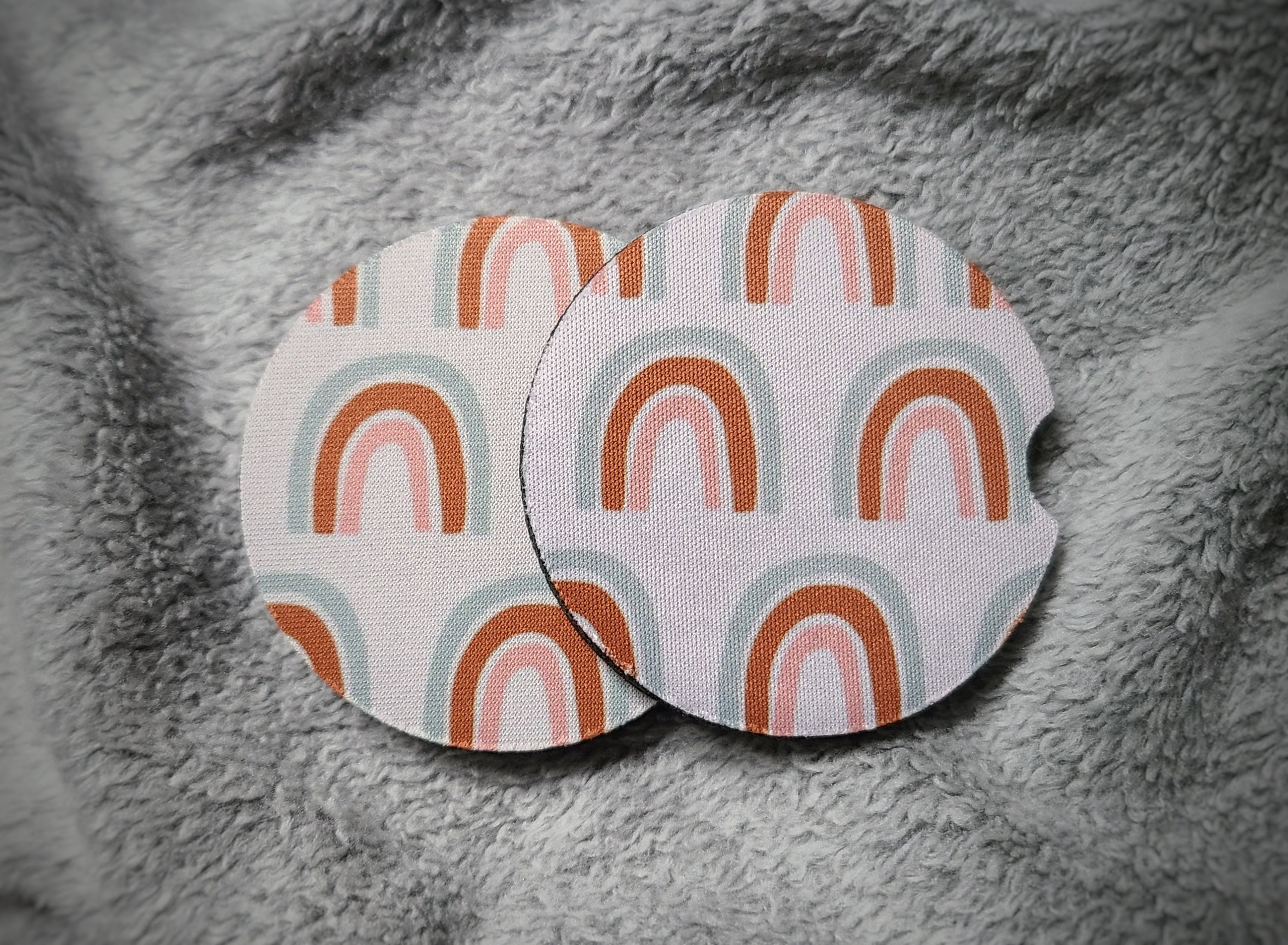 Boho Car Coasters Boho Rainbow Coasters Car Coasters Set of Etsy