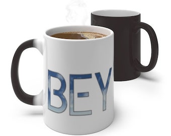 Like An Arrow In The Blue Sky Color Changing Mug, BE Inspired Mug, Life Goes On, Kpop Army Mug, Kpop Coffee Cup