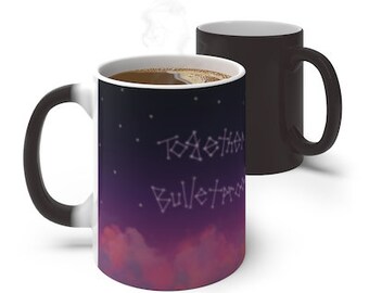 Kpop Together Bulletproof Color Changing Mug, Kpop Army Mug, Kpop Cup, Kpop Mug, Kpop Coffee Cup