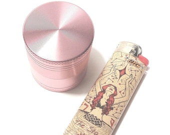 Pink Grinder/Small Grinder/Pink Grinders/40mm Herb Grinder/Spice Grinder/Smoking Accessories/Cigarette Rolling Tool/Pink Crusher/Tool