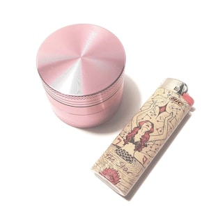 Pink Grinder/Medium Grinder/Pink Grinders/50mm Herb Grinder/Spice Grinder/Smoking Accessories/Cigarette Rolling Tool/Pink Crusher/Tool