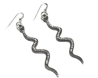 Schlangenohrringe/Schlangenohrringe/Kobraohrringe/Medusa Kostümohrringe/Schlangenschmuck/Schlangenohrringe/Schlangenohrringe/Schillernde Ohrringe