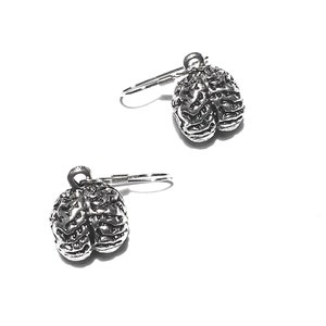 Brain Earrings/Brain Jewelry/Zombie Jewelry/Zombies/Zombie Brains/Brain Surgeon/Brains/Halloween Jewelry/Steampunk Jewelry/Gothic Jewelry
