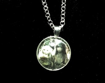 The Dark Crystal Necklace/Fairy Tale Jewelry/Fantasy Jewelry/Fairy Tale Necklace/The Dark Crystal Jewelry/Jen, Kira & Fizzgig Necklace