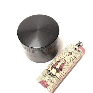 Black Grinder/Medium Grinder/Black Grinders/50mm Grinder/Herb Grinder/Spice Grinder/Kitchen Tools/Cigarette Rolling Tool/Black Crusher/Tools