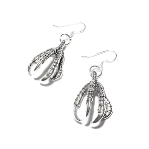 Vogel Klauen Ohrringe/Rabenkrallen Ohrringe/Drachenklauen Ohrringe/Rabenkrallen/Geier/Klauen Ohrringe/Klauen Schmuck/Drachen Schmuck