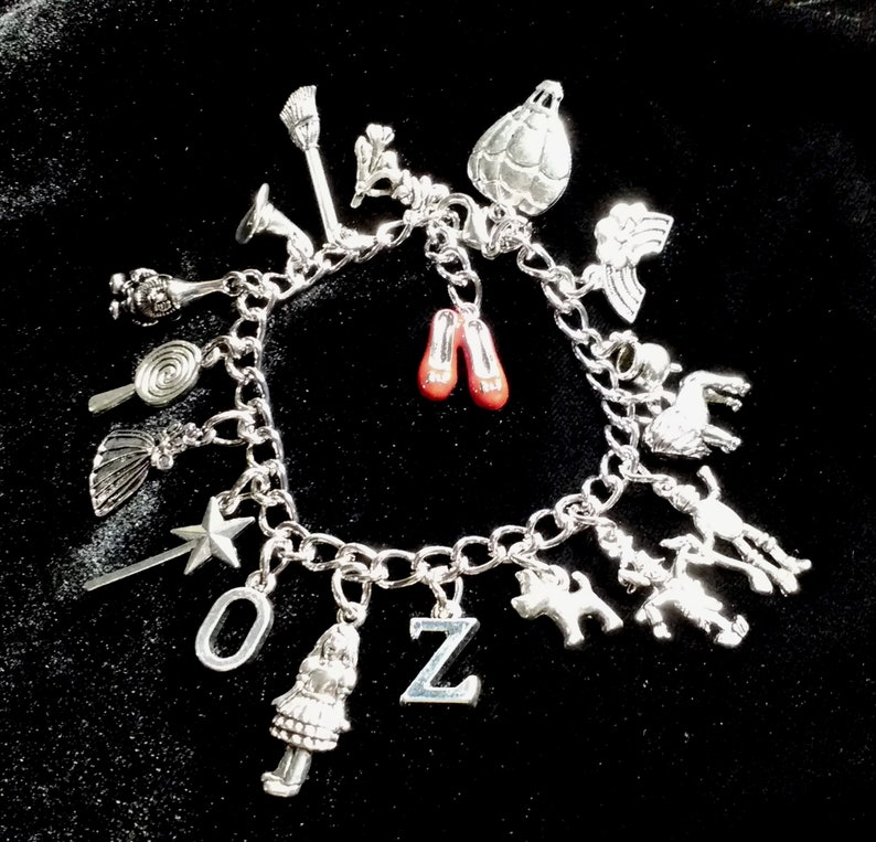 thumbnail image 2 of Wizard Of Oz Dorothy Inspired Charm Keychain – 'There's No Place Like Home' – Silver Metal 2 of 6