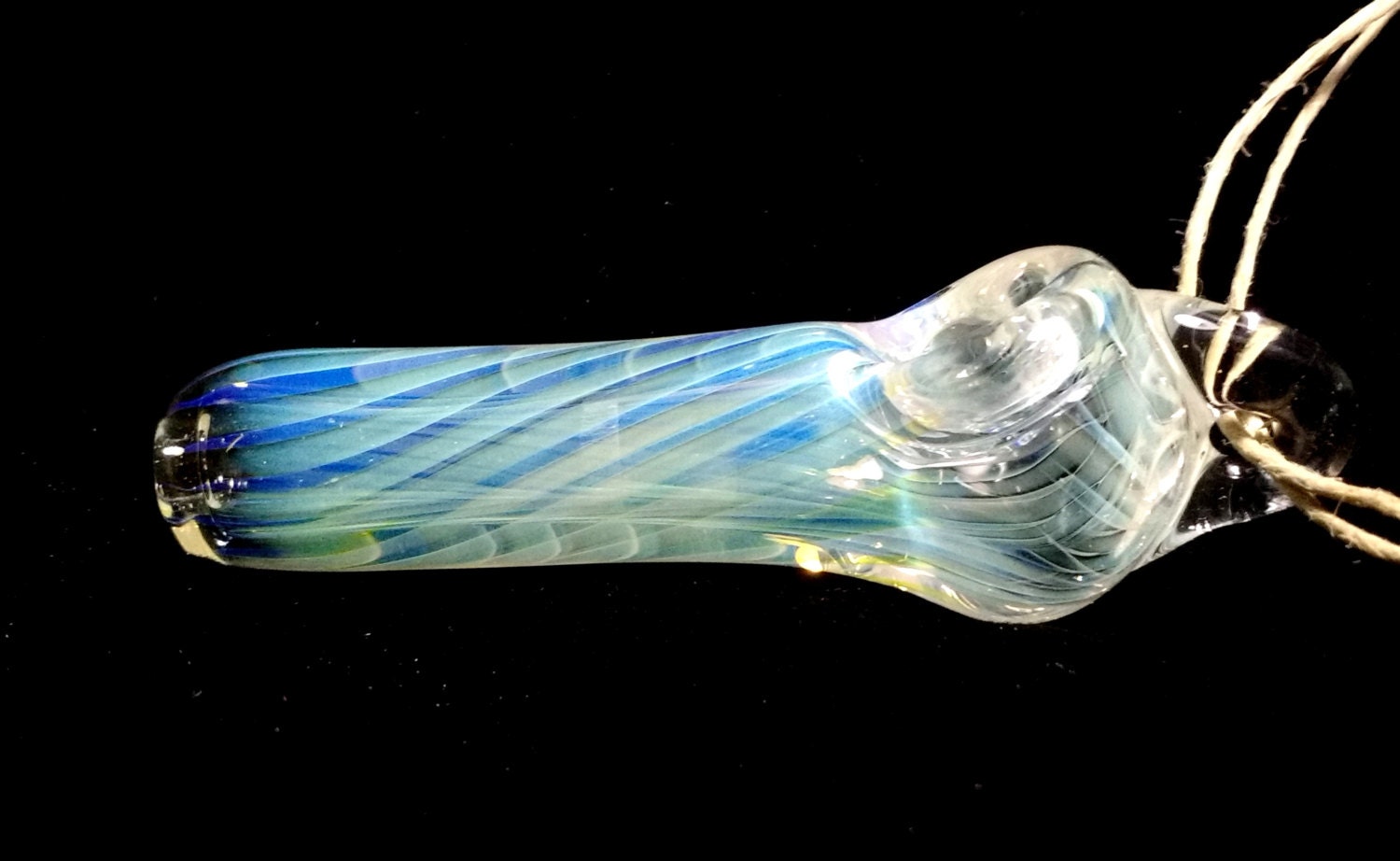 Glass Pipe Pendant/Glass Pipe Necklace/Hemp Necklace/Pipe Etsy