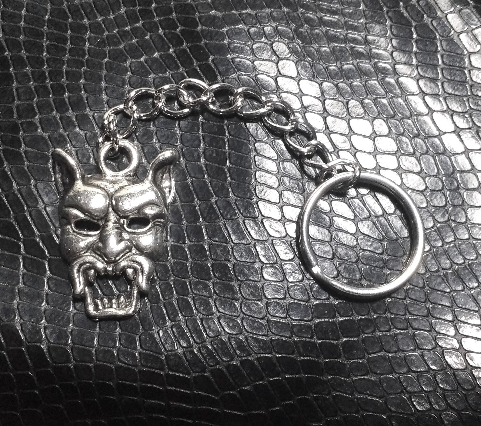 Demon Head Necklace/Devil Head Keychain/Devil Head Etsy