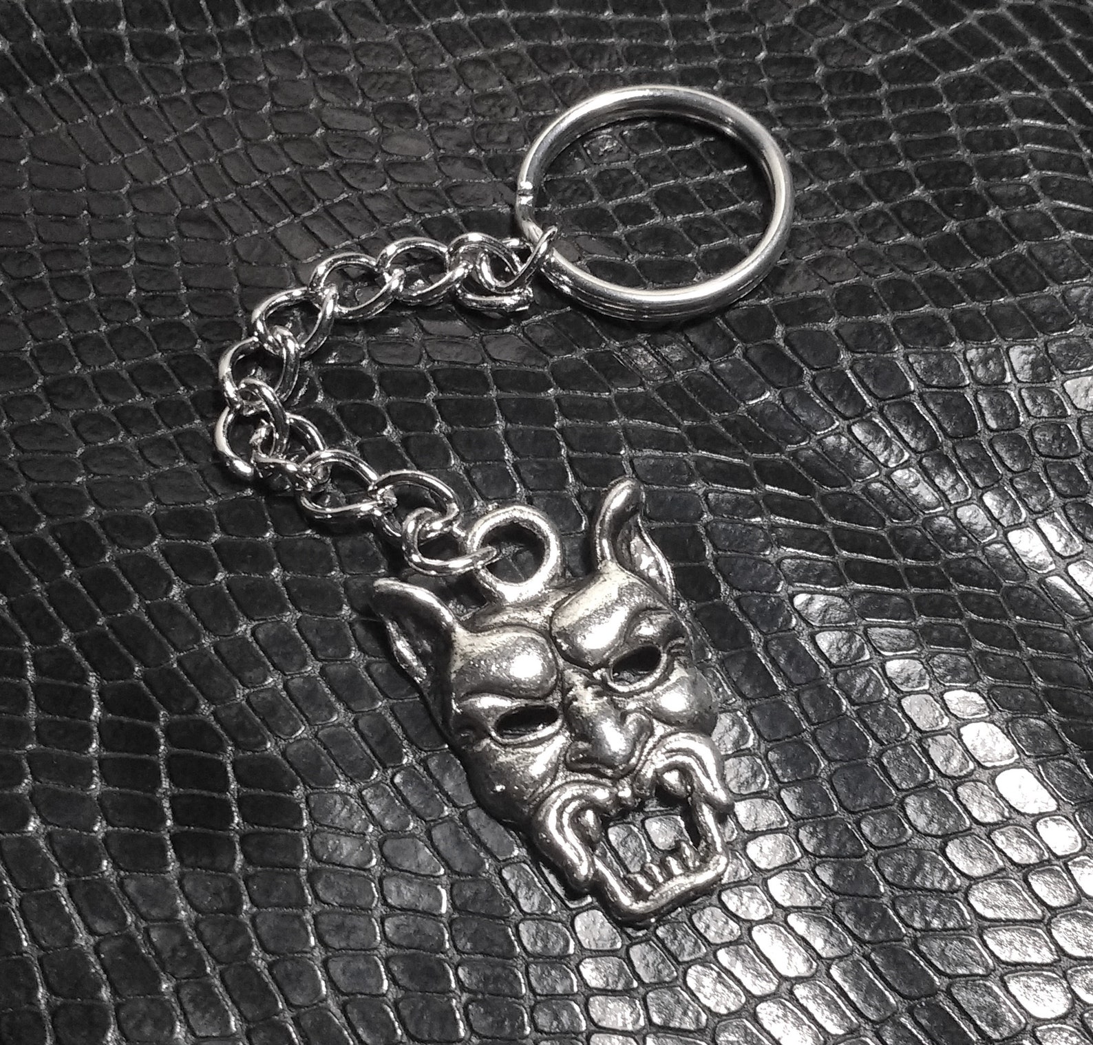 Demon Head Necklace/Devil Head Keychain/Devil Head Etsy