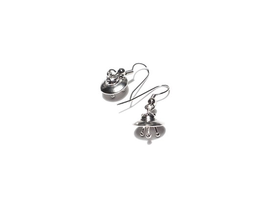 UFO Earrings/Spacecraft Earrings/Spaceship Jewelry/Galaxy Jewelry/UFO Jewelry/Aliens/Flying Saucer/Flying Object/Spaceship Earrings