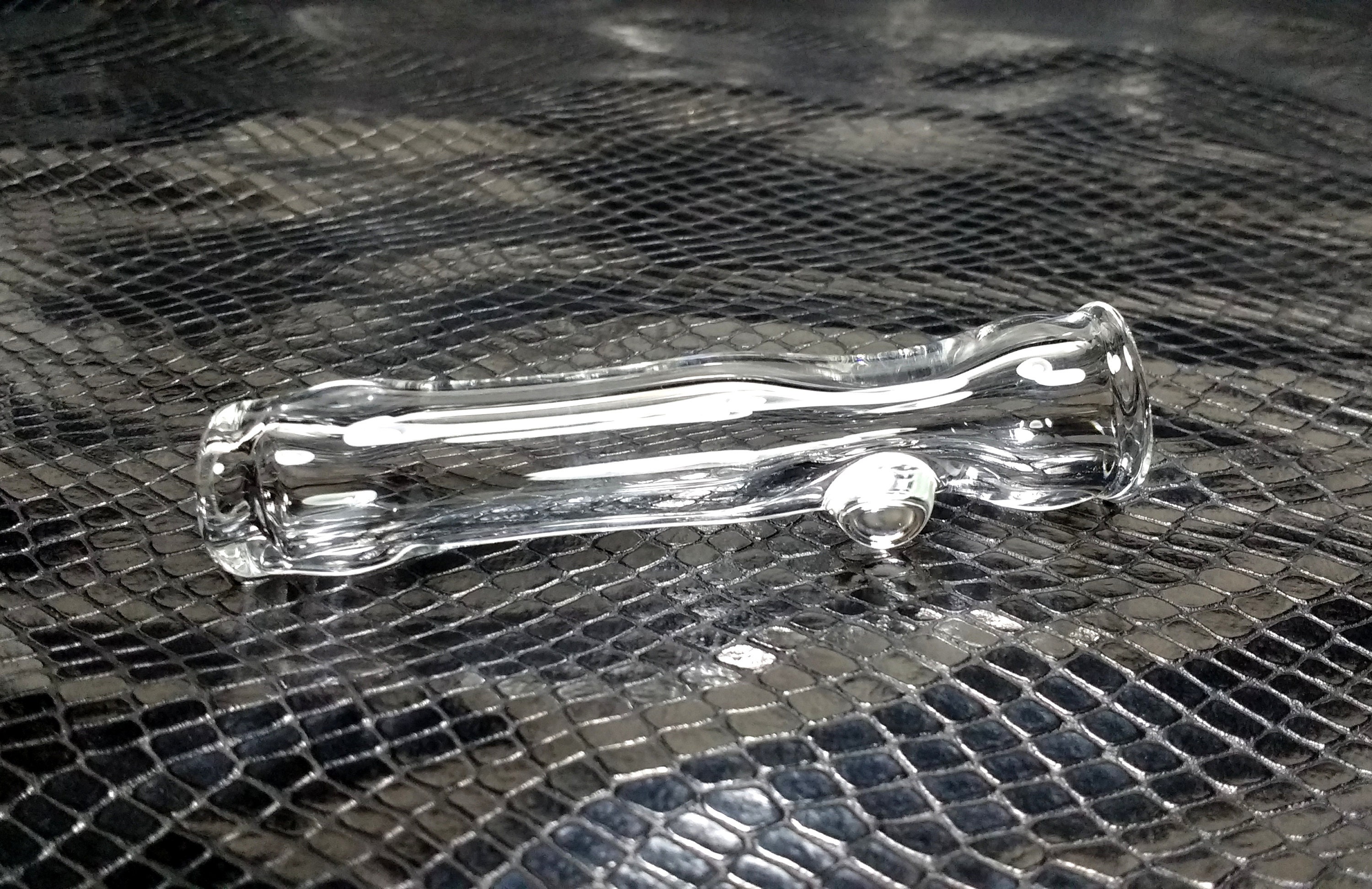 Clear Glass One Hitter/Glass Chillum/One Hit/Glass Pipe/Glass Etsy