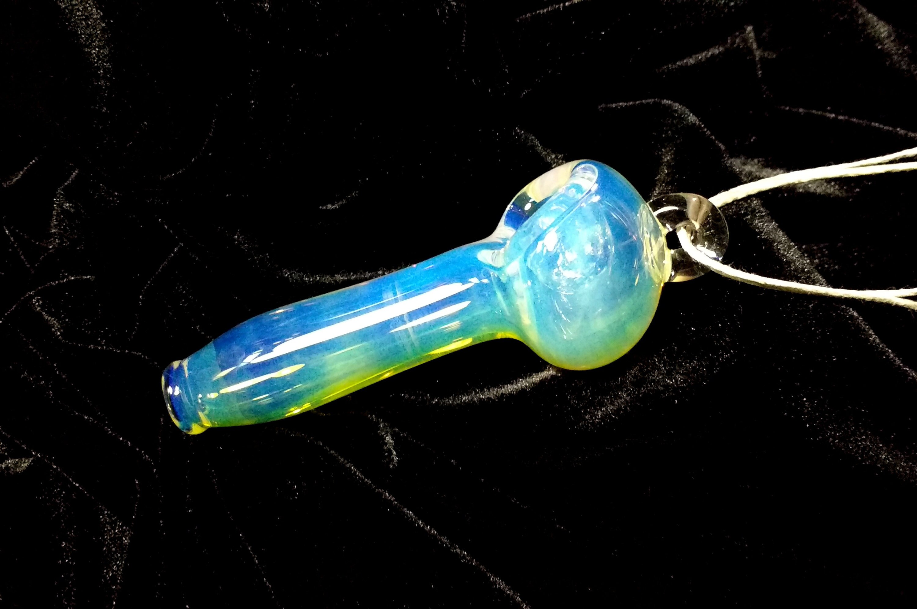 Color Changing Pipe Pendant/Pipe Necklace/Glass Pipe/Hemp Etsy