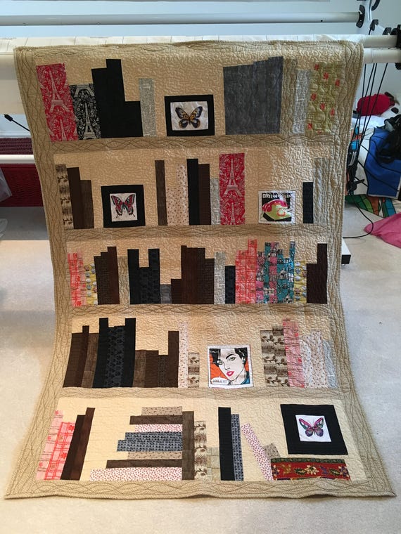 Bookshelf Quilt Etsy