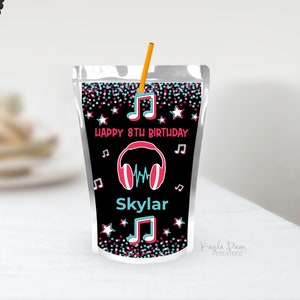 TikTok Inspired Juice Pouch Labels