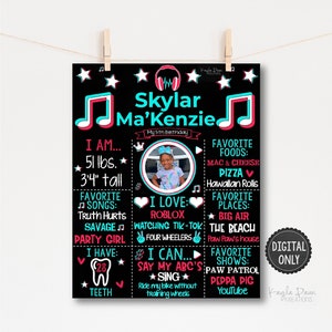 TikTok inspired Milestone Print
