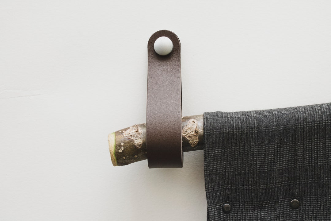 Leather Rod Holder Curtain Rod Holder Leather Curtain Rod Etsy