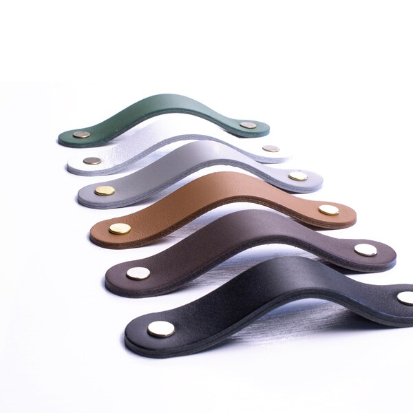 Leather Drawer Pulls Etsy