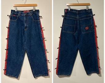 Vintage PACO Wide Leg Jeans 90s Y2K Denim - Size 31 X 31 - Etsy