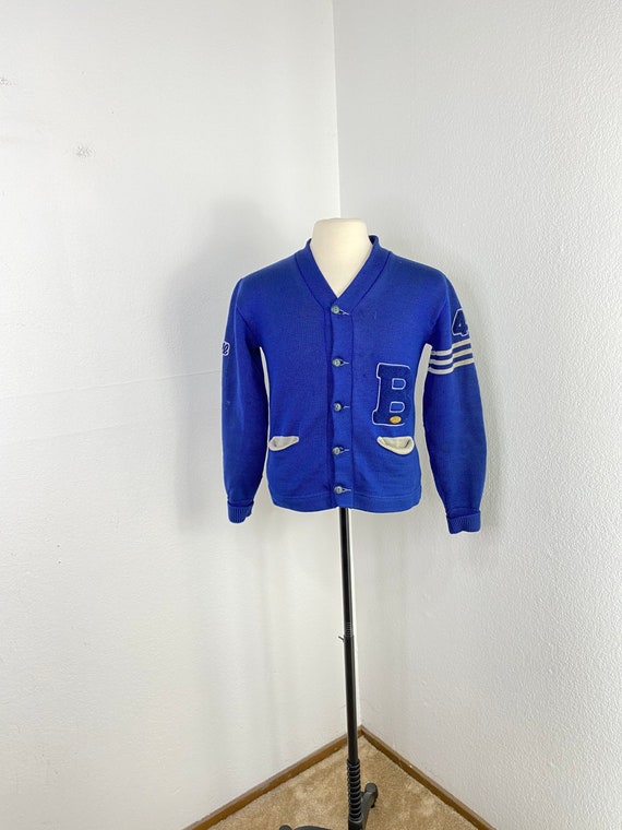 50s vintage low gauge letterman sweater varsity sw