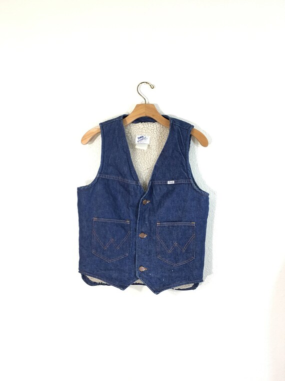 wrangler jean vest