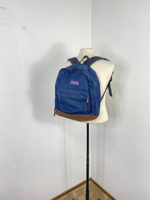 Vintage 90s Jansport Leather Backpack 