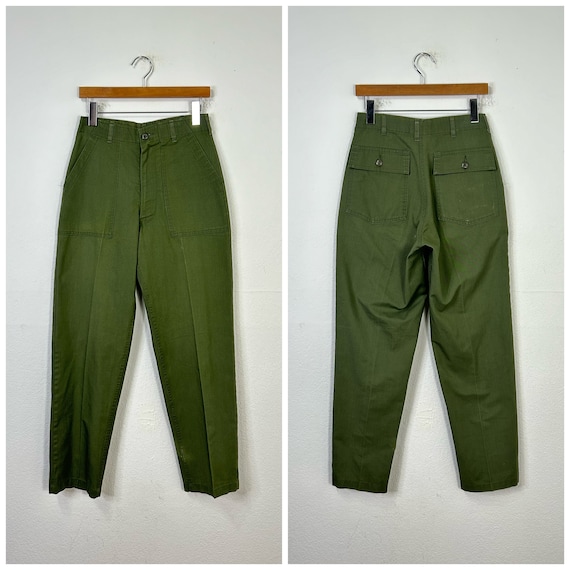 70s vintage military U.S.Army og-507 cotton poly … - image 1