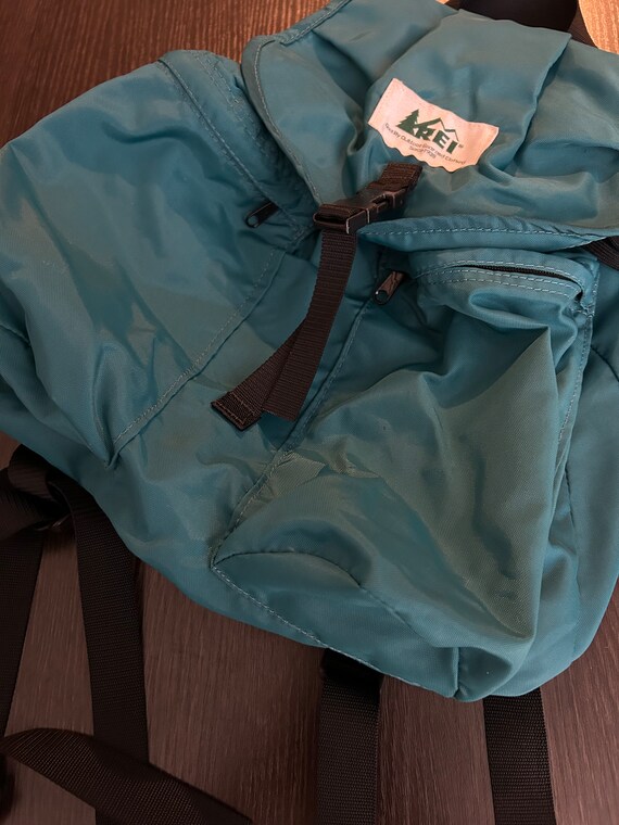 80s vintage REI backpack day pack hiking bag - image 5