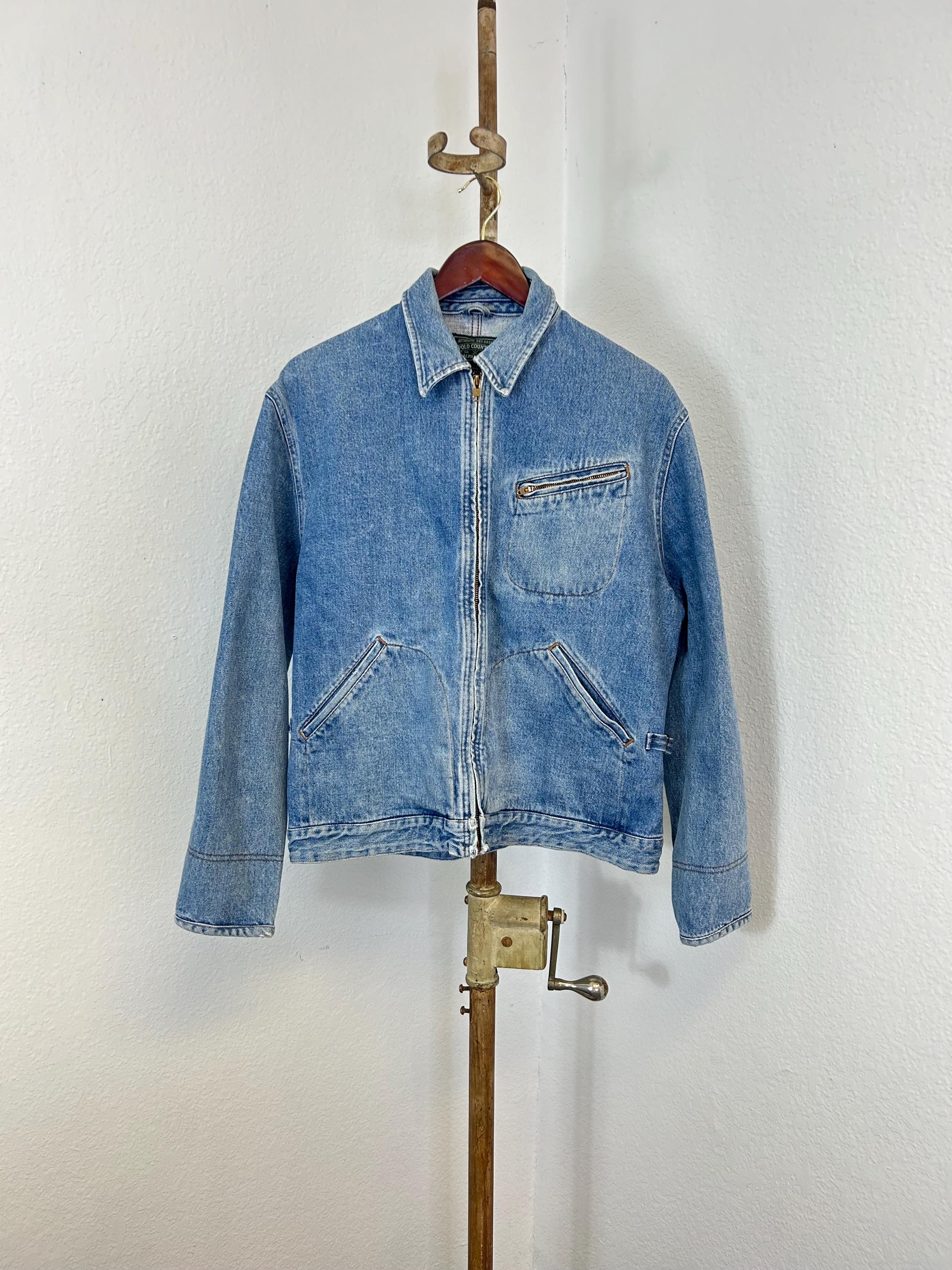 Vintage Polo Country Ralph Lauren Work Denim Jacket Size S